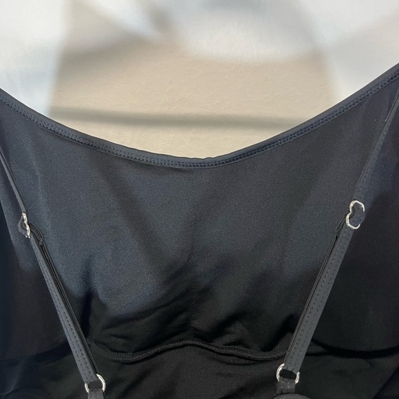 Shein Plus Size Bikini Set Animal Print Bottoms Black Ruffled Top Plus Size 4XL - Picture 6 of 12